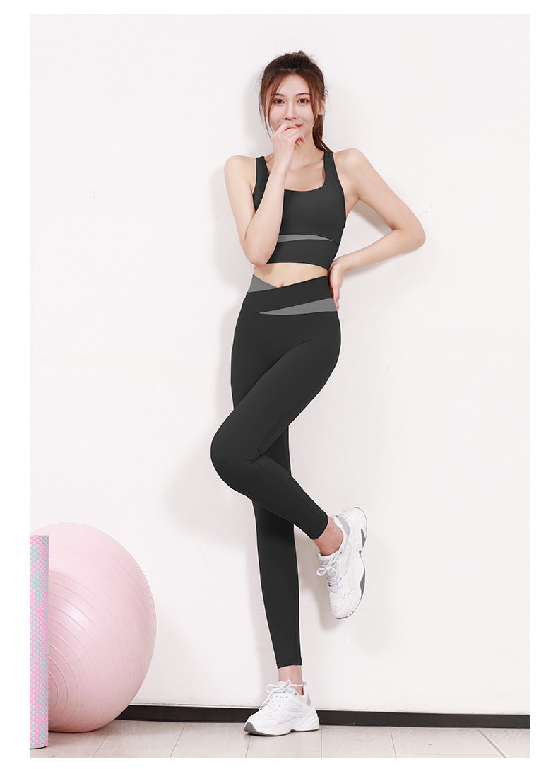 High Waist Women's Skinny Peach Hip-Lift and Belly Shaping Running Sports Fitness Yoga Trousers