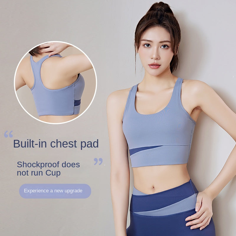 Removable Chest Pad Beauty Back Workout Exercise Underwear Yoga High Strength Shockproof Sports Bra