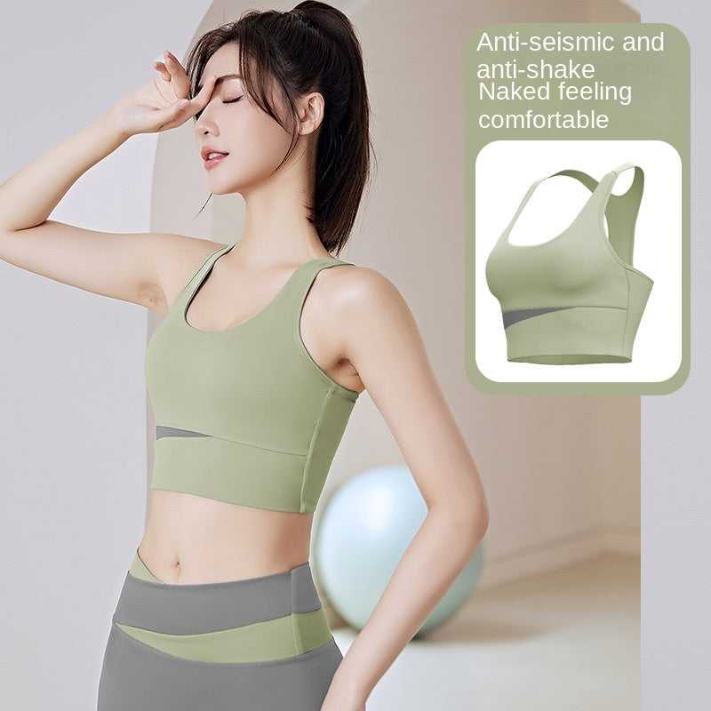 Removable Chest Pad Beauty Back Workout Exercise Underwear Yoga High Strength Shockproof Sports Bra