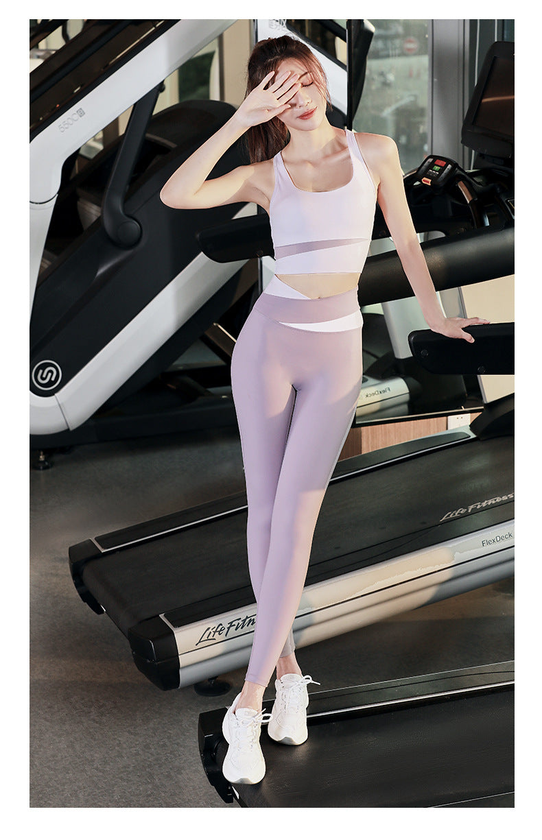 High Waist Women's Skinny Peach Hip-Lift and Belly Shaping Running Sports Fitness Yoga Trousers